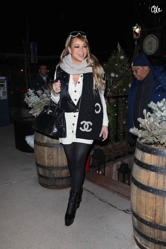 Mariah Carey fait son shopping de Noël à Aspen dans Colorado.

© Bestimage