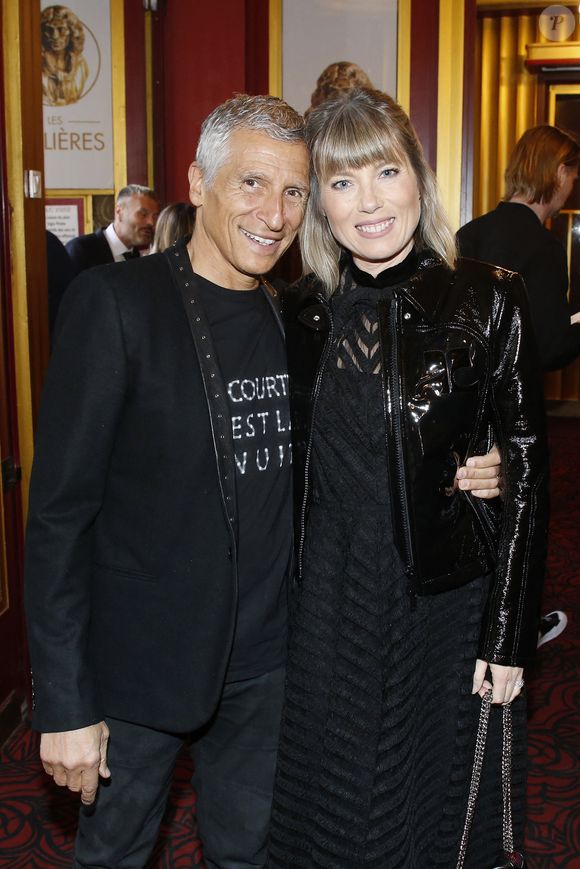 Nagui et sa femme Mélanie Page - 35ème cérémonie des Molières aux Folies Bergère à Paris, France, le 6 Mai 2024. © Bertrand Rindoff / Bestimage