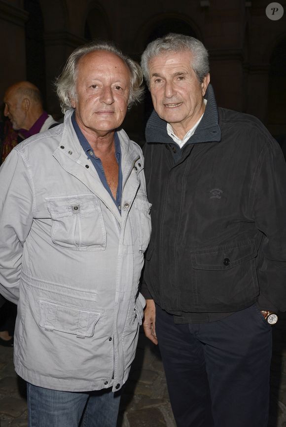 Didier Barbelivien et Claude Lelouch - Soirée "Claude Lelouch en musique" dans la cour d'honneur des Invalides à Paris le 6 septembre 2014. Les scènes mythiques des films de Claude Lelouch sur les plus belles musiques de Francis Lai. © COADIC GUIREC / BESTIMAGE