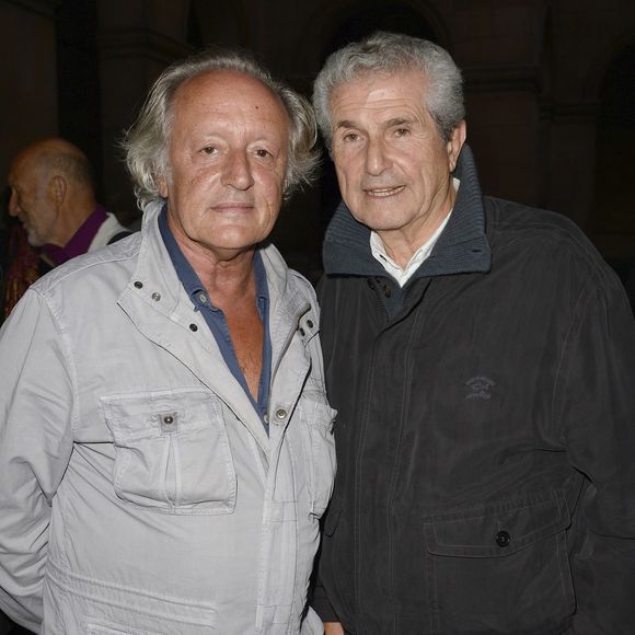 Didier Barbelivien et Claude Lelouch - Soirée "Claude Lelouch en musique" dans la cour d'honneur des Invalides à Paris le 6 septembre 2014. Les scènes mythiques des films de Claude Lelouch sur les plus belles musiques de Francis Lai. © COADIC GUIREC / BESTIMAGE