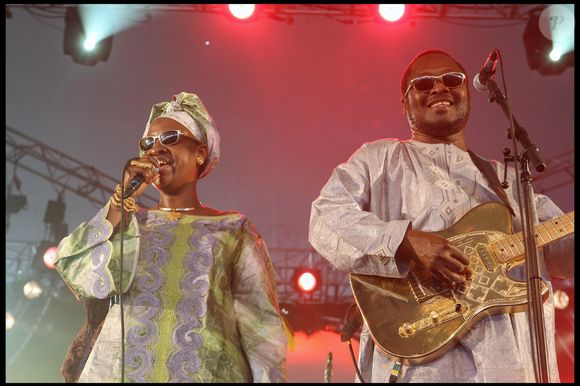 Amadou et Mariam - 11ème Festival Solidays, le 27 juin 2009. © AGENCE / BESTIMAGE