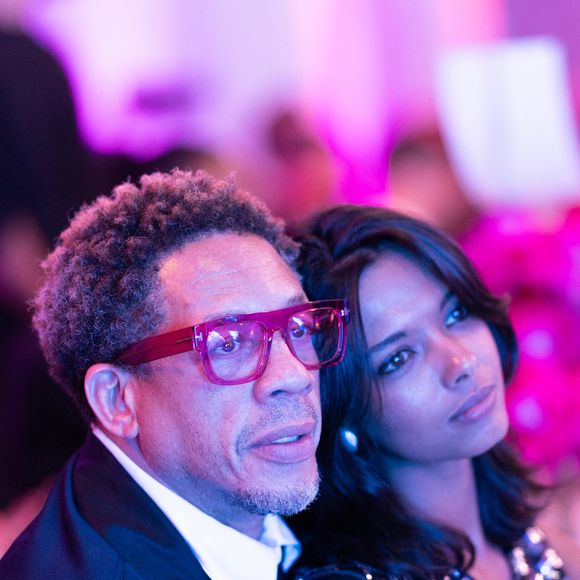 Exclusif - JoeyStarr et sa compagne Pauline Latchoumanin - Global Gift Gala Paris à l'hôtel Four Seasons George V à Paris le 8 novembre 2025. © Cyril Moreau/Bestimage