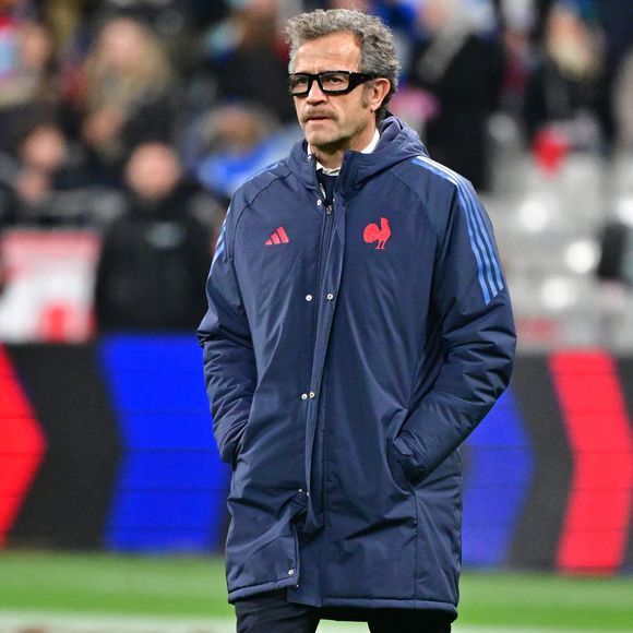 Fabien Galthié lors du match du Tournoi des Six Nations opposant la France à l'Écosse (35-16) au Stade de France à Saint-Denis, Seine Saint-Denis, France, le 15 mars 2025. © Christian Liewig/Bestimage
