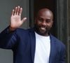 On le sait intouchable en kimono, enchaînant les médailles d'or avec une facilité déconcertante. 

Teddy Riner - Réception de l'équipe du Paris Saint-Germain (PSG) à l'occasion de leur titre de vainqueur de la Ligue des Champions au palais de l'Elysée à Paris, France © Christophe Clovis / Bestimage