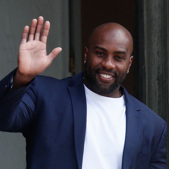 On le sait intouchable en kimono, enchaînant les médailles d'or avec une facilité déconcertante. 

Teddy Riner - Réception de l'équipe du Paris Saint-Germain (PSG) à l'occasion de leur titre de vainqueur de la Ligue des Champions au palais de l'Elysée à Paris, France © Christophe Clovis / Bestimage