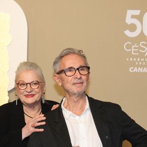 Josiane Balasko et Thierry Lhermitte - Photocall des lauréats (pressroom) de la 50ème cérémonie des César à l'Olympia à Paris le 28 février 2025

© Dominique Jacovides / Olivier Borde / Bestimage