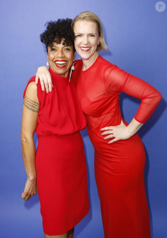 Exclusif - Sylvie Castioni, Virginie Lesdemia - Vernissage "Marianne(s) par Sylvie Castioni & Art Girls Gallery" à l'hôtel de Gabelles à Versailles le 16 avril 2025. © Marc Ausset-Lacroix/Bestimage