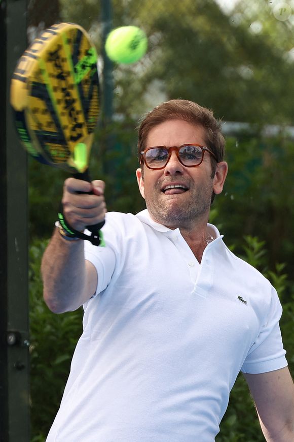 Gerald Kierzek lors du Tournoi de Padel des Célébrités du Lagardere Paris Racing pour l'Institut Imagine le 17 mai 2024 à Paris, France. Photo de Nasser Berzane/ABACAPRESS.COM