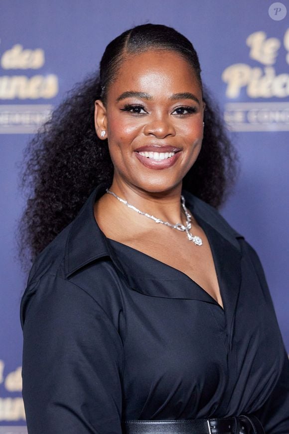 Exclusif - Pretty Yende au photocall du "Gala des pièces jaunes, le concert événement" à Paris La Défense Arena à Nanterre le 23 janvier 2025. Le gala des Pièces Jaunes 2025 sera diffusé le 28 janvier, sur France 2 et sur la plateforme France.Tv.

© Jacovides / Moreau / Bestimage