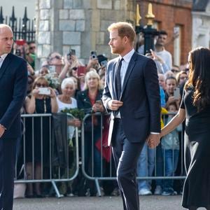 Le prince de Galles William, la princesse de Galles Kate Catherine Middleton, le prince Harry, duc de Sussex, Meghan Markle, duchesse de Sussex