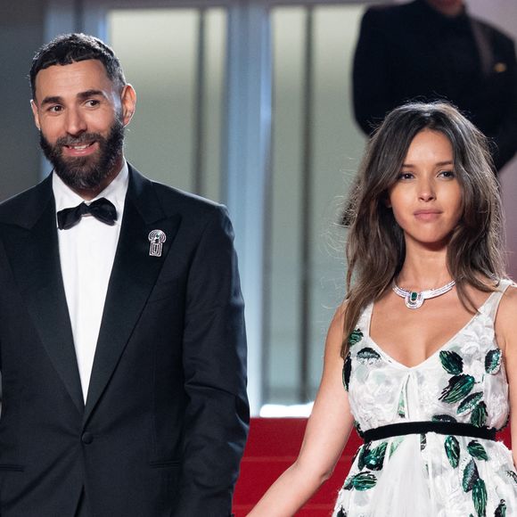 Karim Benzema et sa compagne Lyna Khoudri à la descente des marches du film « 13 jours 13 nuits » lors du 78ème Festival International du Film de Cannes. Le 23 mai 2025
© Olivier Borde/ Bestimage