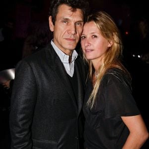 Marc Lavoine et Sarah Lavoine lors de la soirée « Good Bye Valentine » organisée au « Chapelier », à Paris, en France, le 14 février 2014. Photo de Jérôme Domine/ABACAPRESS.COM
