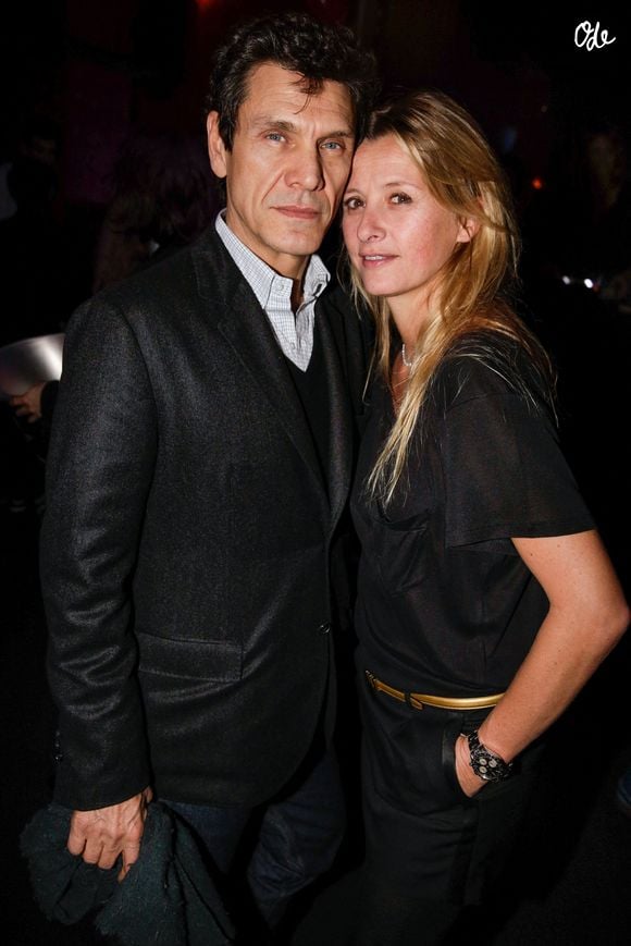 Marc Lavoine et Sarah Lavoine lors de la soirée « Good Bye Valentine » organisée au « Chapelier », à Paris, en France, le 14 février 2014. Photo de Jérôme Domine/ABACAPRESS.COM