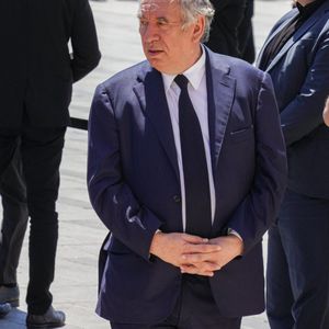 François Bayrou - Obsèques de l'ancien maire de Marseille Jean-Claude Gaudin à la cathédrale Sainte-Marie major de Marseille, France, le 23 mai 2024. © Jean-René Santini/Bestimage