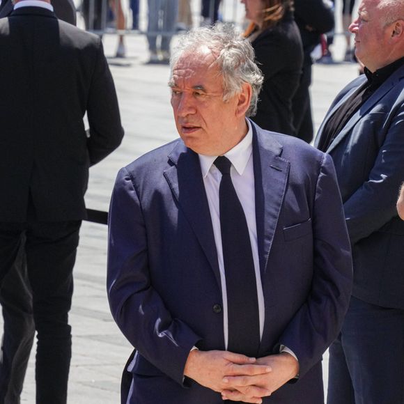 François Bayrou - Obsèques de l'ancien maire de Marseille Jean-Claude Gaudin à la cathédrale Sainte-Marie major de Marseille, France, le 23 mai 2024. © Jean-René Santini/Bestimage