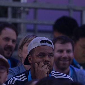 Jo-Wilfried Tsonga - Célébrités assistent à la finale de l'épée individuelle homme avec le francais Yannick Borel qui perd en finale face à Kōki Kanō au Grand Palais lors des Jeux Olympiques de Paris 2024 (JO) à Paris le 28 juillet 2024. © Dominique Jacovides-Pierre Perusseau/Bestimage