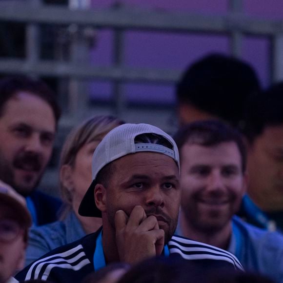 Jo-Wilfried Tsonga - Célébrités assistent à la finale de l'épée individuelle homme avec le francais Yannick Borel qui perd en finale face à Kōki Kanō au Grand Palais lors des Jeux Olympiques de Paris 2024 (JO) à Paris le 28 juillet 2024. © Dominique Jacovides-Pierre Perusseau/Bestimage