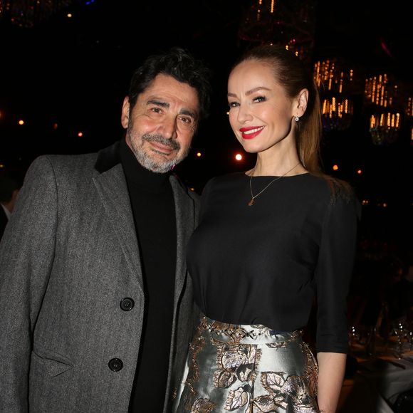 Exclusif - Adriana Karembeu et son mari André Ohanian - Le jury et les invités posent et déjeunent juste avant le début du défilé de la 15ème édition de "Top Model Belgium" au Lido à Paris, le 3 février 2019.
© Philippe Doignon / Denis Guignebourg / Bestimage