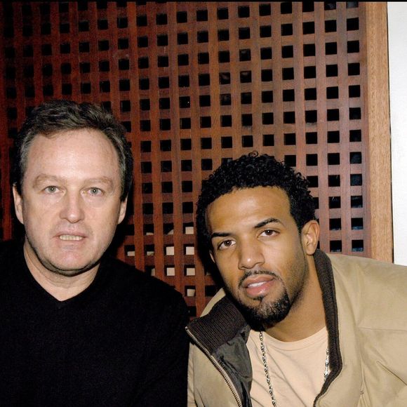 André Boudou et la chanteur Craig Daivid à L'Amenésia de Paris en 2003 © Rachid Bellak Bestimage