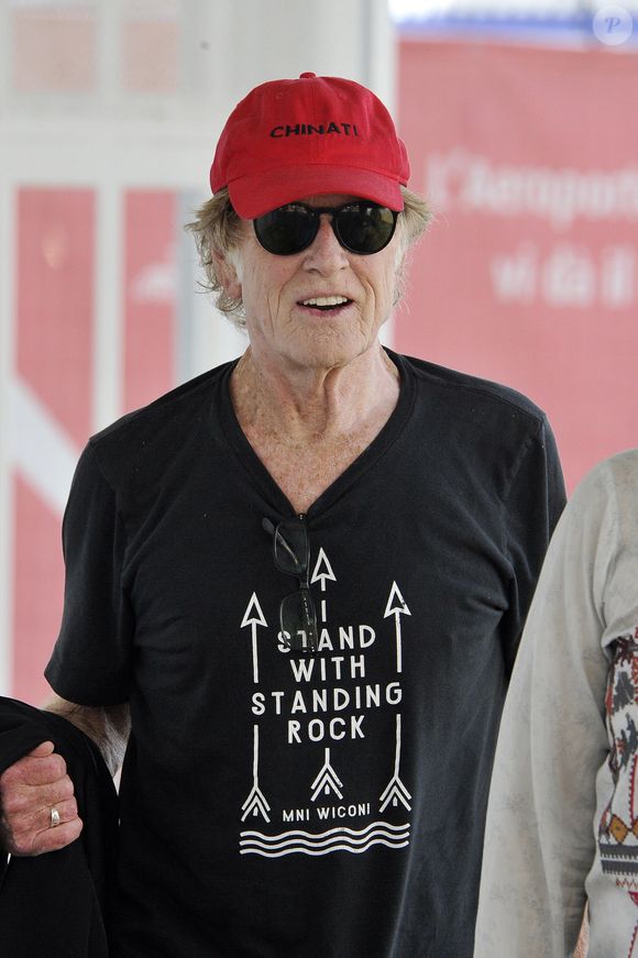 Exclusif -  Robert Redford et sa femme Sibylle Szaggars arrivent à Venise à l'occasion du 74ème Festival International du Film de Venise (Mostra) le 2 septembre 2017. (SGP / BESTIMAGE).