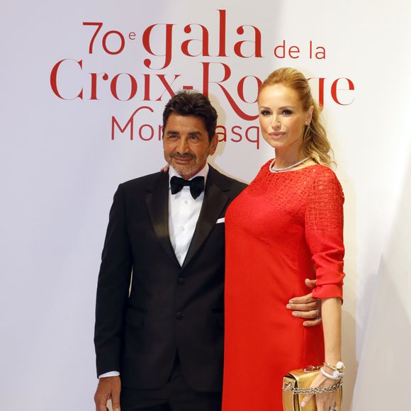 Adriana Karembeu enceinte et son mari André Ohanian - 70ème édition du gala de la Croix Rouge monégasque à Monaco le 27 juillet 2018. © Claudia Albuquerque/Bestimage