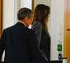 Nicolas Sarkozy et sa femme Carla Bruni à la sortie du dernier jour du procès pour des accusations de financement illégal de la campagne présidentielle victorieuse de 2007, décision le 25 septembre pour Nicolas Sarkozy et ses coprévenus, au tribunal de Paris, France, le 8 avril 2025. © Christophe Clovis/Bestimage