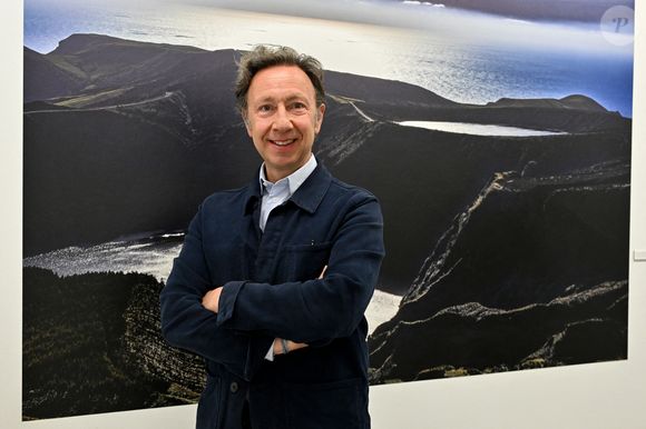 Exclusif -  Stéphane Bern - Le prince Albert II de Monaco a visité l'exposition photographique de l'artiste Micheline Pelletier « Les Açores Un jardin sur l’Atlantique » présentée par L’Oeil en Seyne, organisée par Jacqueline Franjou, la présidente de la Villa Tamaris à la Seyne sur Mer© Bruno Bebert/Bestimage