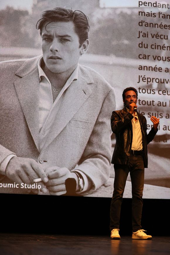 Exclusif - Anthony Delon représentait son père lors de la projection du film "Monsieur Klein" du réalisateur J. Losey lors du 50ème Festival La Rochelle Cinéma à La Coursive à La Rochelle le 3 juillet 2022. 
© Jean-Marc Lhomer/Bestimage