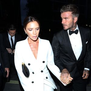 Victoria Beckham, David Beckham, Brooklyn Beckham - Arrivées à la soirée "GQ Men of the Year" Awards à Londres le 3 septembre 2019. (Backgrid UK/ Bestimage).