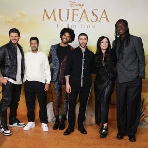 Les principales voix françaises de "Mufasa, Le Roi lion" ont posé ensemble
Rayane Bensetti, Jamel Debbouze, Gwendal Marimoutou, Tahar Rahim, Anne Sila et Mory Sako - Première du film Disney "Mufasa, Le Roi lion" au cinéma Pathé Palace à Paris le 12 décembre 2024. © Coadic Guirec/Bestimage