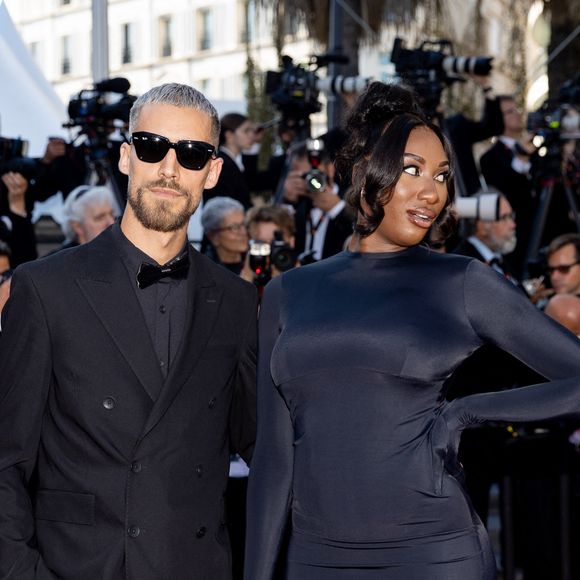 Vladimir Boudnikoff et sa compagne Aya Nakamura - Montée des marches du film « Armageddon Time » lors du 75ème Festival International du Film de Cannes. Le 19 mai 2022
© Cyril Moreau / Bestimage