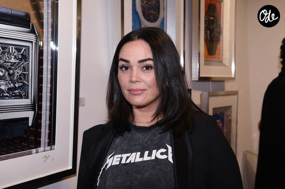 Lola Dewaere lors du vernissage de l'exposition "Vue du ciel" de l'artiste 3D Johann Perathoner au Royal Monceau-Raffles Paris le 20 avril 2022. © Rachid Bellak / Bestimage