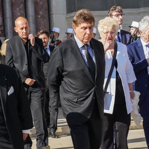 Jean-Pierre Foucault - Obsèques de l'ancien maire de Marseille Jean-Claude Gaudin à la cathédrale Sainte-Marie major de Marseille, France, le 23 mai 2024. © Jean-René Santini/Bestimage