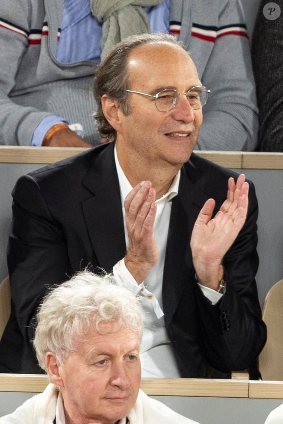 Xavier Niel - Célébrités dans les tribunes des internationaux de France de Roland Garros à Paris le 31 mai 2022. © Cyril Moreau - Dominique Jacovides/Bestimage