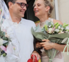 Le jour J, direction la mairie où leur mariage civil avait été célébré

Elodie Gossuin et bertrand Lacherie lors de leur cérémonie de renouvellement de voeux à l'occasion de leurs 20 ans de mariage - Instagram