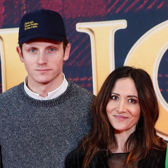 Fabienne Carat et son compagnon Léo Deux - Avant-première du film "God save the Tuche" au cinéma Pathé Palace à Paris le 4 février 2025. © Christophe Clovis/Bestimage