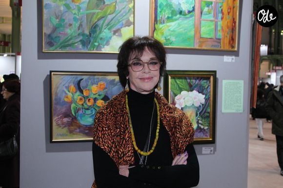 Exclusif - Anny Duperey - Anny Duperrey expose pour les 20 ans de Art Capital au Grand Palais à Paris le 12 février 2026. © Philippe Baldini / Bestimage