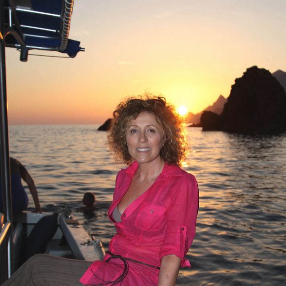 Mireille Dumas, à Porto, en Corse, en 2007. Photo by Max Colin/ABACAPRESS.COM