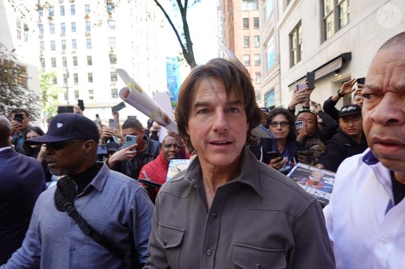 Tom Cruise est tout sourire alors qu'il se rend au Tonight Show Starring Jimmy Fallon, avant de quitter New York City, NY, USA le 19 mai 2025. Photo by Rick Davis/Splash News/ABACAPRESS.COM