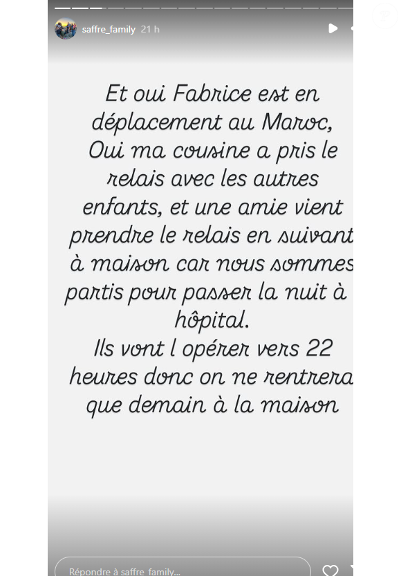 Paul, le fils de Céline Saffré de "Familles nombreuses" hospitalisé et opéré le 16 février 2025