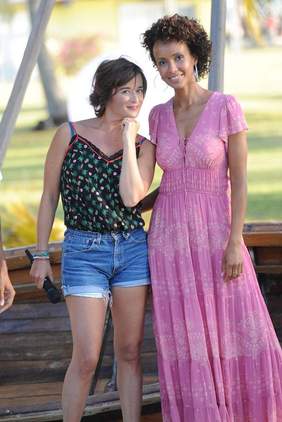 Exclusif - Béatrice de La Boulaye, Sonia Rolland - Jour 2 - Backstage - Enregistrement de l'émission "Tous en Martinique, coeur d'Outremer" au Club Med Les Boucaniers, qui sera diffusée le 11 novembre à 21h05 sur France 3. Le 29 mai 2021 © Veeren / Bestimage