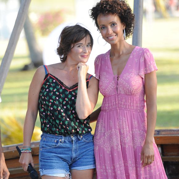 Exclusif - Béatrice de La Boulaye, Sonia Rolland - Jour 2 - Backstage - Enregistrement de l'émission "Tous en Martinique, coeur d'Outremer" au Club Med Les Boucaniers, qui sera diffusée le 11 novembre à 21h05 sur France 3. Le 29 mai 2021 © Veeren / Bestimage