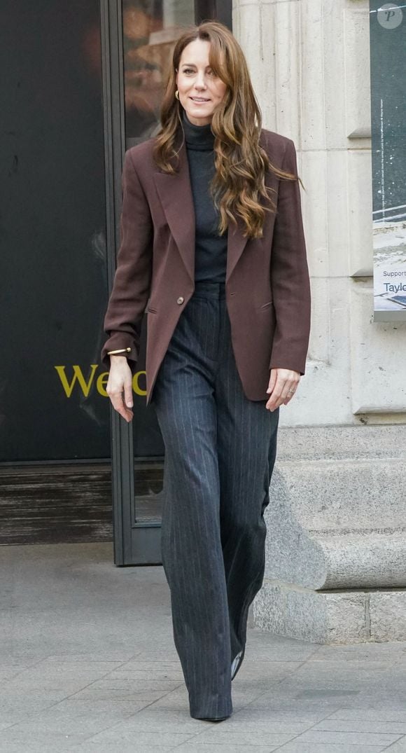 Catherine Kate Middleton, princesse de Galles, lance un parcours interactif pour soutenir le développement social et émotionnel des enfants de moins de cinq ans, à la National Portrait Gallery à Londres le 4 février 2025.

©BestImage