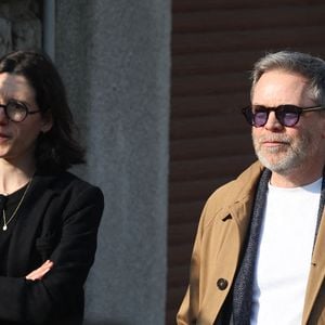 Guillaume de Tonquédec - Arrivées aux obsèques de Bruno Salomone en l'église Sainte-Anne de Polangis de Joinville-le-Pont (Val-de-Marne) le 23 mars 2026. © Cyril Moreau - Dominique Jacovides / Bestimage