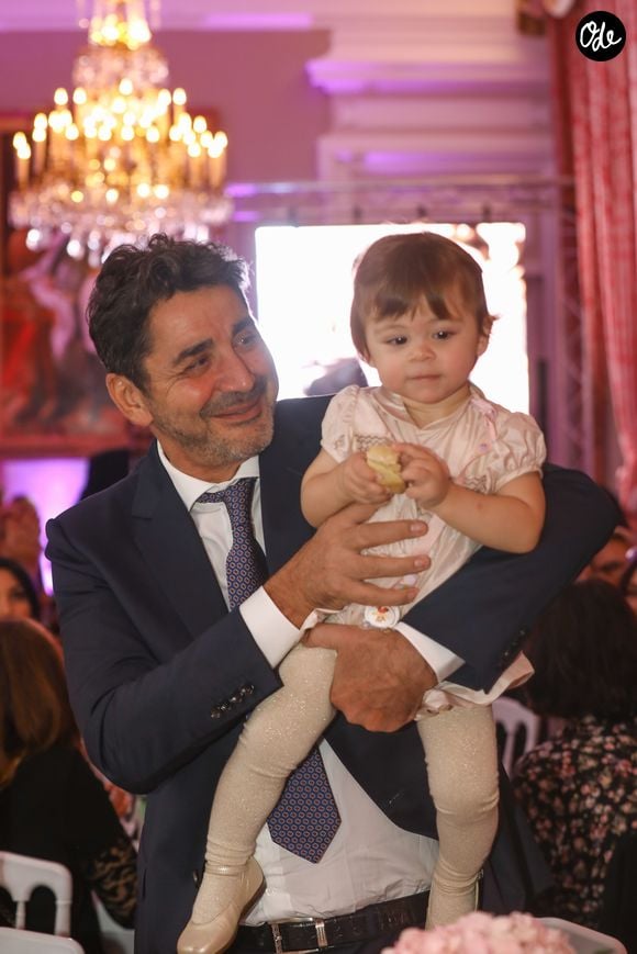 Exclusif - Aram Ohanian et sa fille Nina à la soirée caritative organisée au Palais du Pharo, au profit de l'école arménienne Abovian. Marseille, le 26 octobre 2019.  © Philippe Doignon / Bestimage