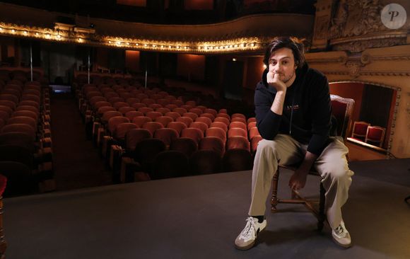 Exclusif - Felix Radu lors de l'enregistrement de l'émission "Olympiascope" au théâtre Antoine, présentée par B.Montiel et diffusée le 24 juillet 2025, à Paris, le 18 février 2025. 
© Denis Guignebourg / Bestimage