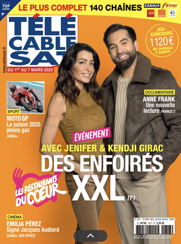 Couverture du magazine "Télécâble Sat" du 24 février 2025.