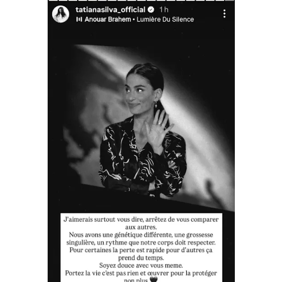 Tatiana Silva s'exprime sur sa perte de poids après sa grossesse.