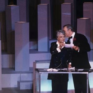 Yves Montand et Simone Signoret lors de la cérémonie des Césars en 1985. © Jean-Claude Colin via Bestimage