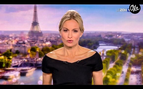 Audrey Crespo-Mara a fait son retour ce soir (25/07/2025) au JT de 20h de TF1 une semaine après les obsèques de son mari Thierry Ardisson.
© Capture TV via Bestimage